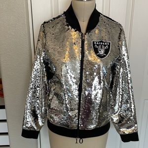 Sequin Raiders Bomber Jacket - Women’s M